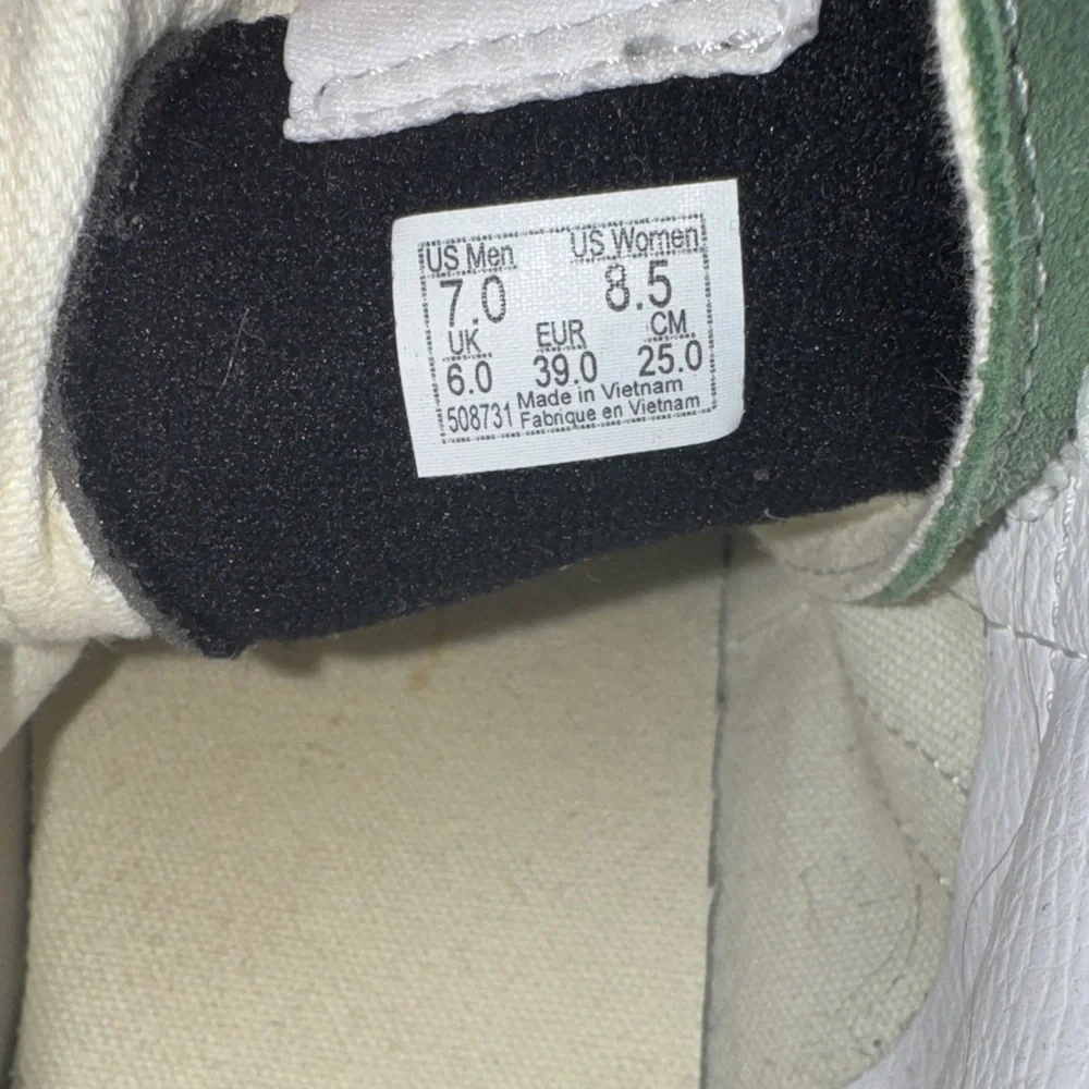 Vans Classic Green and White High-Tops - Picture 2 of 4
